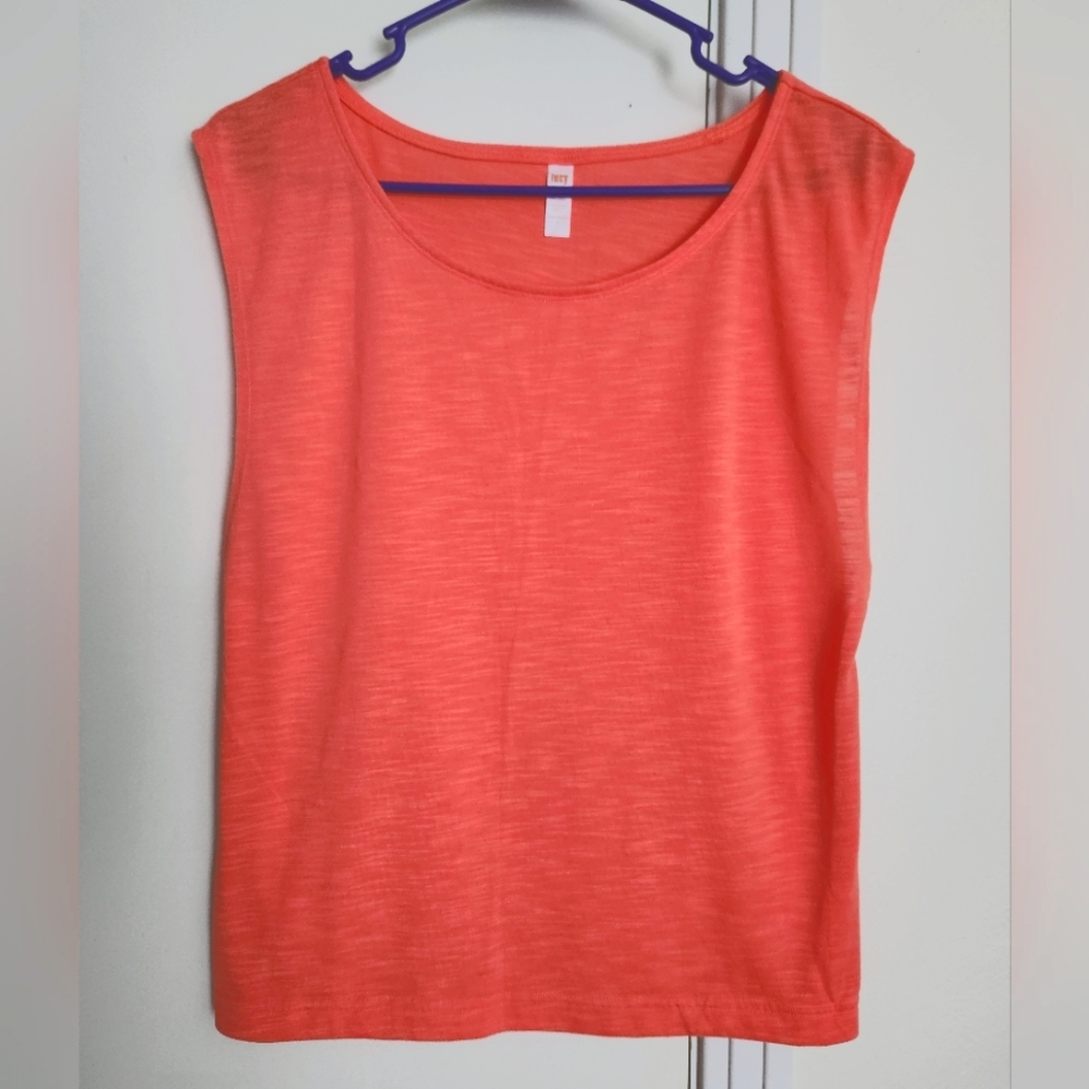 Lucy workout orange top